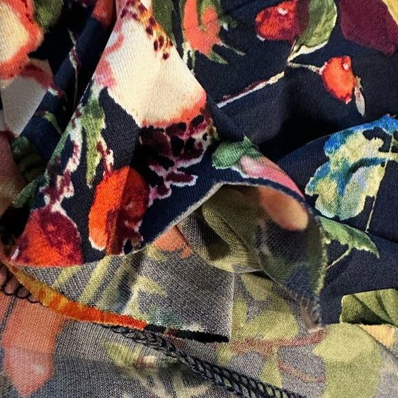 Maggy London Navy floral dress petite size 10P - Picture 11 of 12